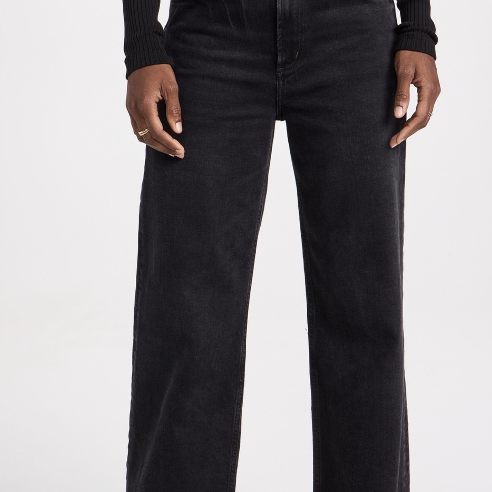Citizens Of Humanity Black Flare Wide Leg Jeans